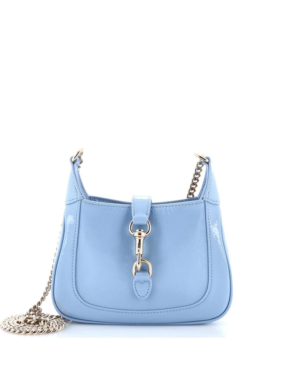 Gucci Jackie Notte Chain Hobo Patent #356495G23B